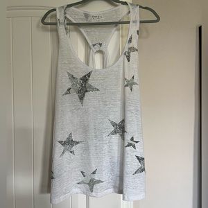 White Tank with Blue stars ✨